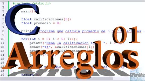 Programación en C ARREGLOS Parte 1 YouTube