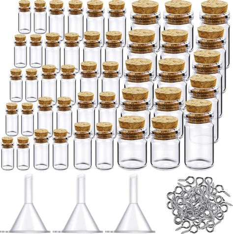 Amazon MaxMau 25pcs Small Glass Bottles With Cork Stoppers DIY Art