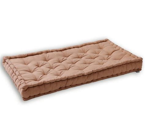 Matelas d ameublement matelas de sol capitonné uni beige 60x120x15