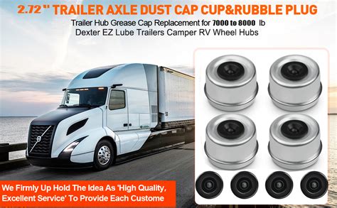 Amazon Pcs Trailer Axle Wheel Hub Dust Cap Trailer Bearing