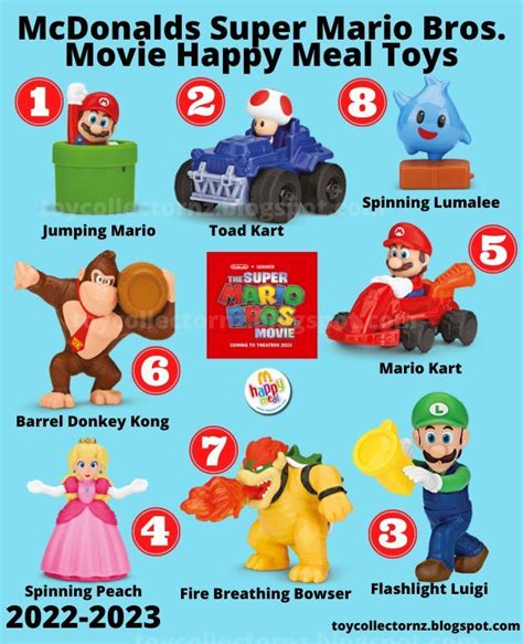 Mcdonalds Super Mario Bros Happy Meal Toys Happy Meal Toys