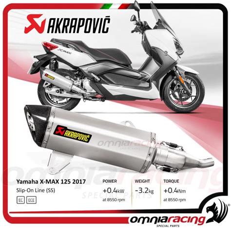 Akrapovic Slip On Stainless Steel For Yamaha X Max