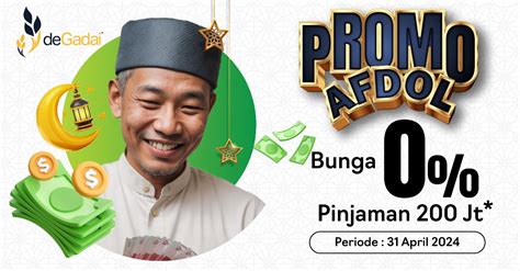 Promo Spesial Degadai Nikmati Pinjaman Hingga Rp Juta Tanpa Bunga