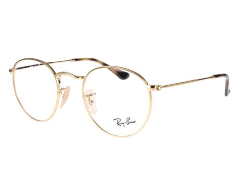 Ray Ban Round Metal RX3447V 2500 47 Gold Feel Good Contacts UK