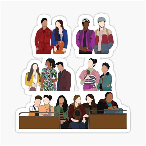 Sex Education Cast Sticker Pack Sticker For Sale By Vidhivora Redbubble