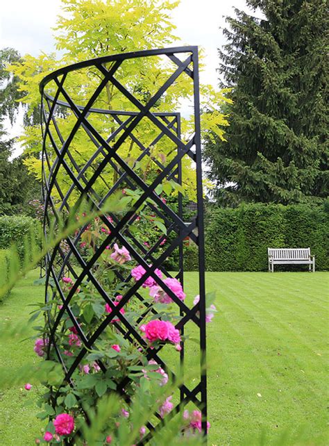 Exedra Half Round Garden Obelisk Height Cm Galvanised Steel