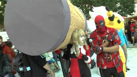 Harley Quinn and HER GIANT FREAKING HAMMER! Katsucon Cosplay 2015 - YouTube