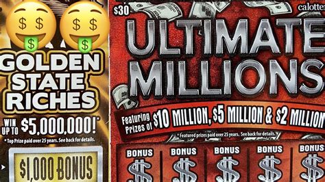 Wins Golden State Riches Multiplier Ultimate Millions Ca Lottery