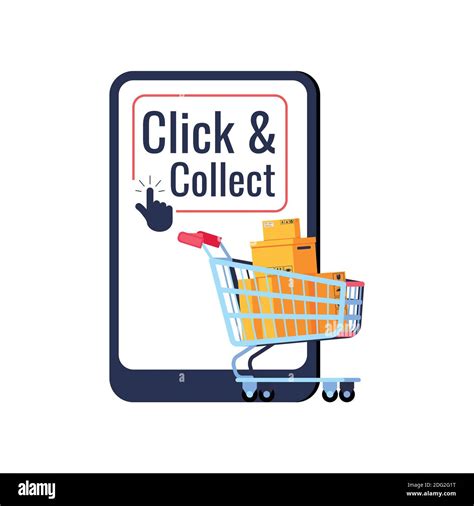 Click And Collect Service Stock Vector Images Alamy