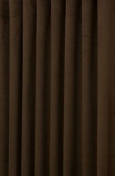 Hilton Velvet Dark Brown Made To Measure Curtains