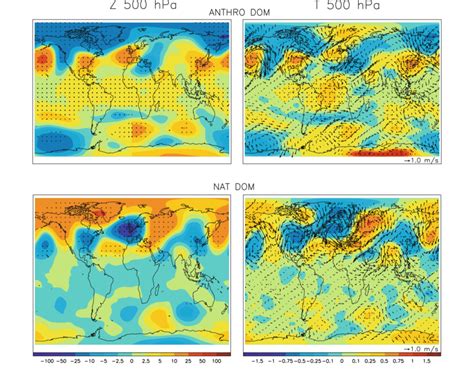 Djf Geopotential Height Left Panel And Temperature Right Panel