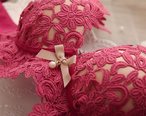 Women S Sexy Embroidery Flower Underwear Set Seamless Lingerie
