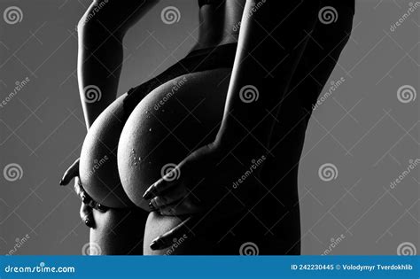 Fitness Form In Erotic Lingerie Perfect Female Buttocks Slim Figure Bikini Thong Underwear