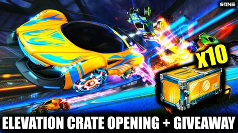 Elevation Crate Opening Giveaways Rocket League Youtube