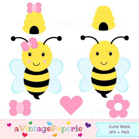 Bee And Flower Clipart | Free download on ClipArtMag