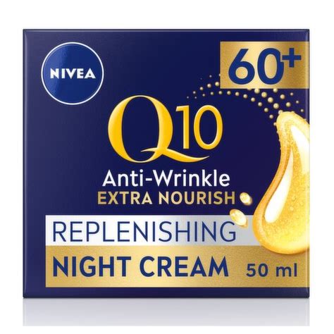 NIVEA Q10 Anti Wrinkle 60 Replenishing Night Cream 50ml Dunnes Stores