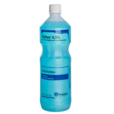 Riohex Clorexidina 0 5 Solução Alcóolica Azul 1000 mL Rioquímica