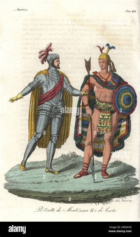 Montezuma Ii And Hernan Cortes Hi Res Stock Photography And Images Alamy