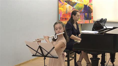 Н. Фарниева "На пруду" Исп. Саломея Царахова (флейта-капля), Нина ...