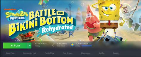 Spongebob Squarepants Battle For Bikini Bottom Rehydrated R Steamachievements
