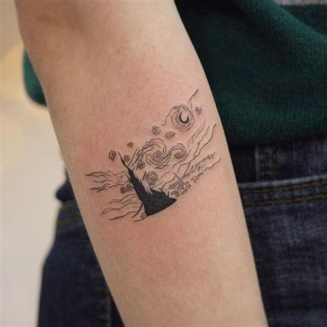 Pin De Eduarda Lima En Tattoos Van Gogh Tatuaje Tatuaje De Alas