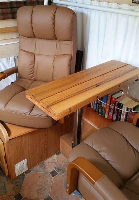 Hinged Table To Go With Reclining Chairs Rv Interior Rv Furniture