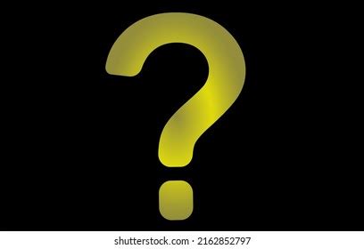 Yellow Question Mark On Black Background Stock Vector (Royalty Free ...