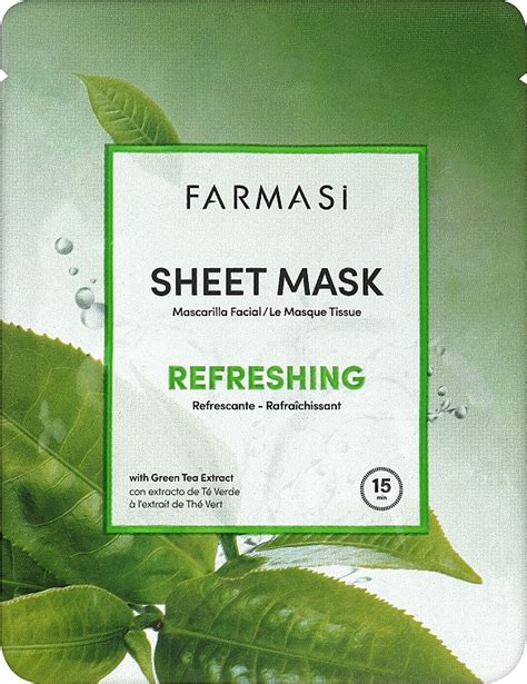 Masque rafraîchissant pour visage Farmasi Dr C Tuna Sheet Mask