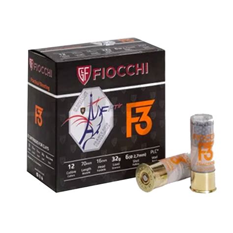 FIOCCHI F3 Practical Shooting Cal 12 Gauge 12 70 16 Transparent 32g