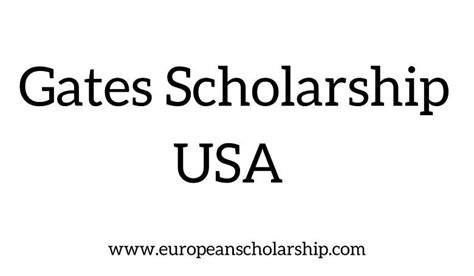 The Gates Scholarship USA 2023-2024 | Fully Funded