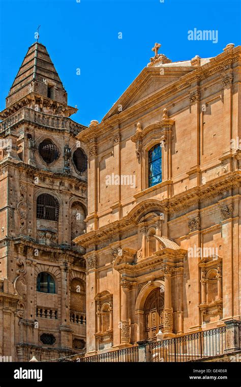 Italy Sicily Noto Church San Francesco D Assisi All Immacolata And Bell