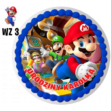 Zestaw Op Atek Na Tort Postacie Mario Bros