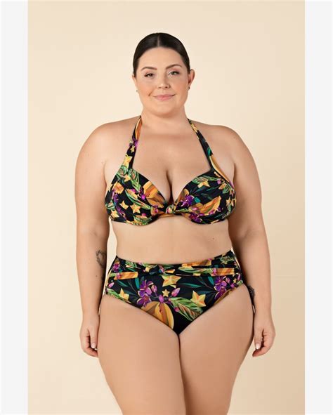 Riachuelo Calcinha Biqu Ni Plus Size Cintura Alta Faixa E N