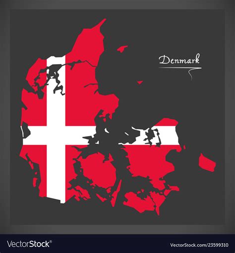 Camino Suficiente Precio Denmark Flag Map Construcci N Naval