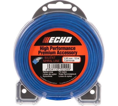 Леска для триммера Леска триммерная, Корд ECHO Silent Spiral Line 2.65 ...