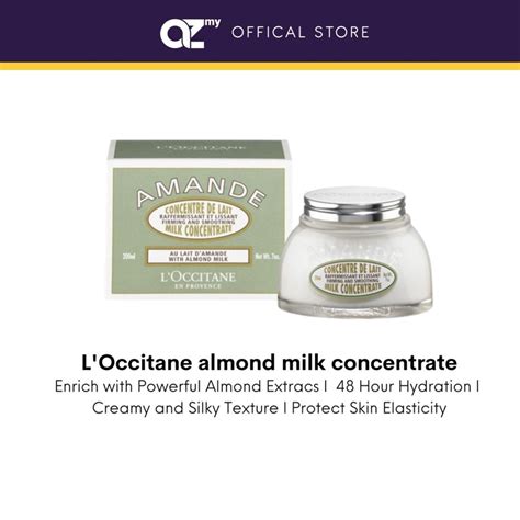 Original L Occitane Loccitane Almond Milk Concentrate Ml