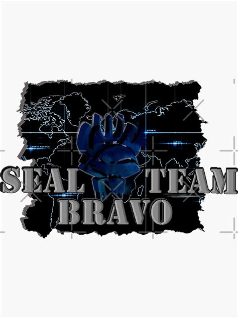 Bravo Seal Team Gwot Map Sticker For Sale By Coffeecountyjim Redbubble