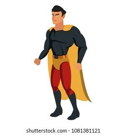 Male Superhero Cartoon Stock Vector (Royalty Free) 1081381121 | Shutterstock