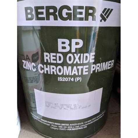 Berger Red Oxide Zinc Chromate Primer Rs Container Colortech