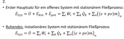 Thema Erster Hauptsatz Der Thermodynamik Karteikarten Quizlet