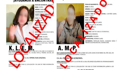 En Hechos Distintos Localizan A Dos Menores Reportados Como