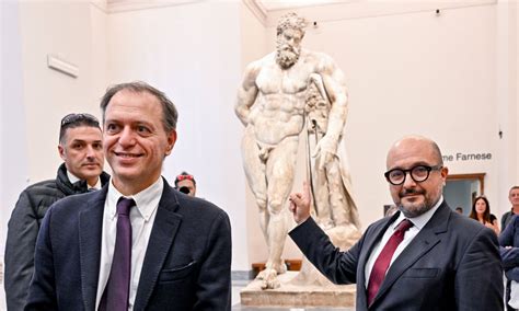 Gennaro Sangiuliano al Mann Il più importante museo archeologico del