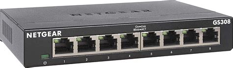 NETGEAR 8 Port Gigabit Ethernet Unmanaged Switch GS308 Home Network