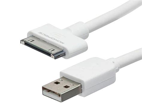 10ft Slimfit Usb Sync Cable For All 30 Pin Ipad® Iphone® And Ipod® White