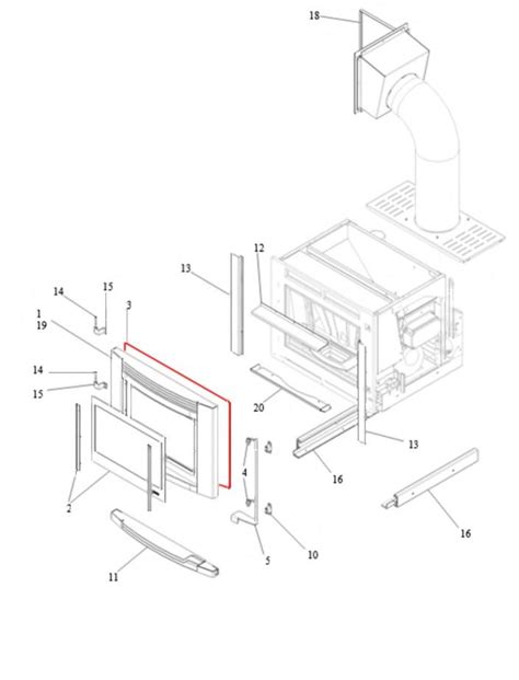 Pièces détachées Poêle Palazzetti INSERIMENTO FRONTALE Pièces Express