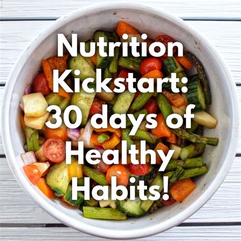 Nutrition Kickstart 30 Days Of Healthy Habits Borealis Fitness