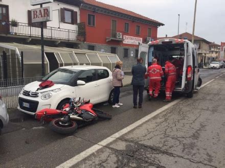 MAPPANO Scontro Auto Moto In Via Rivarolo Centauro Ferito