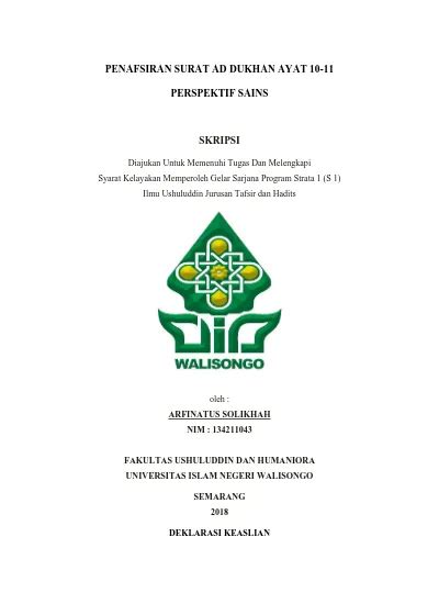 Penafsiran Surat Ad Dukhan Ayat 10 11 Perspektif Sains