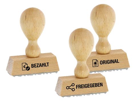 Stempel Fabrik Gebucht Holzstempel Buchungsstempel Zur