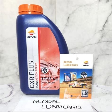 Jual Repsol GXR PLUS Elite Injection 10W 40 API SP 1 Liter Oli Mesin